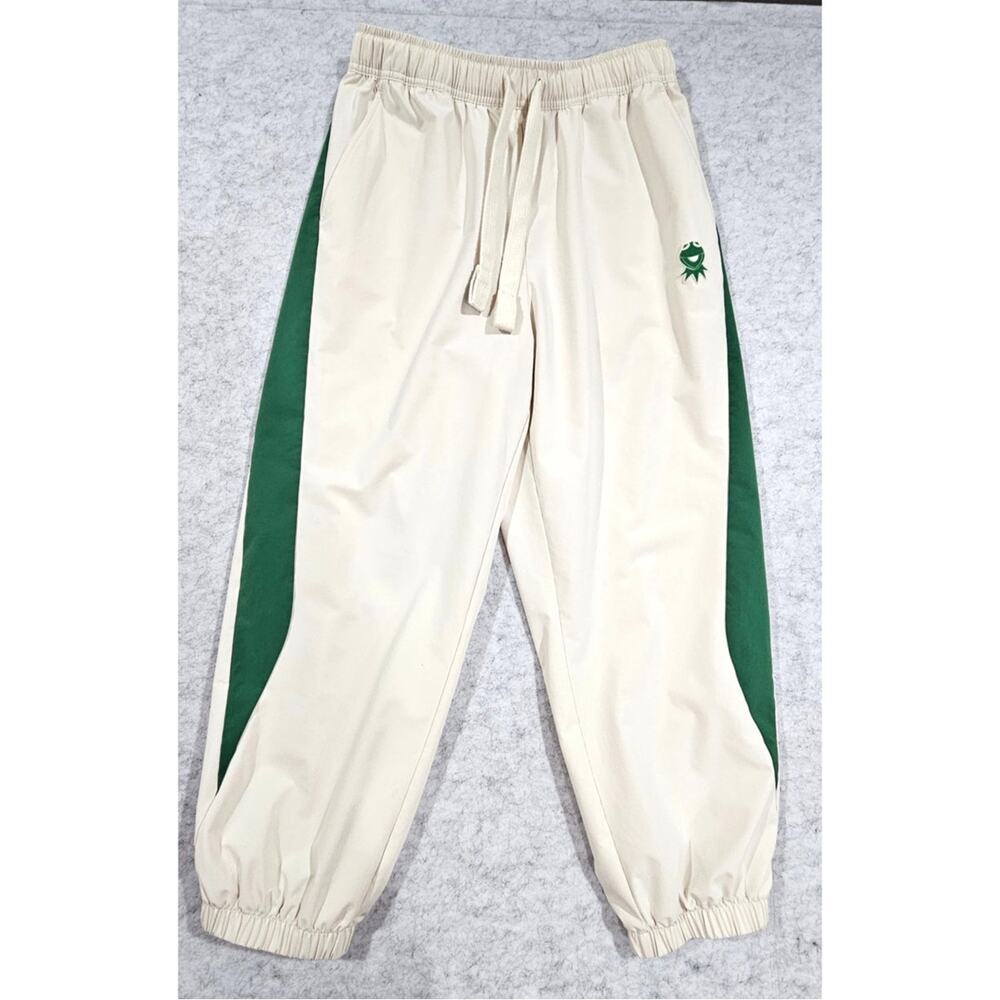 Disney The Muppets Kermit  Jogger Sweatpants Windbreaker  Womens Sz L